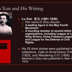 Regret for the past lu xun